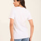 Stitched Denim "Question Mark" Summer Tee