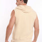Hooded Neck with Drawstring Textured Vest