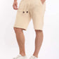 Textured Slip On Shorts with Pockets
