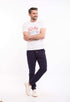 Casual Textured Sweatpants with Hem