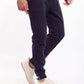 Casual Textured Sweatpants with Hem