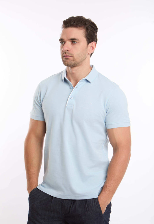 Short Sleeves Solid Polo Shirt