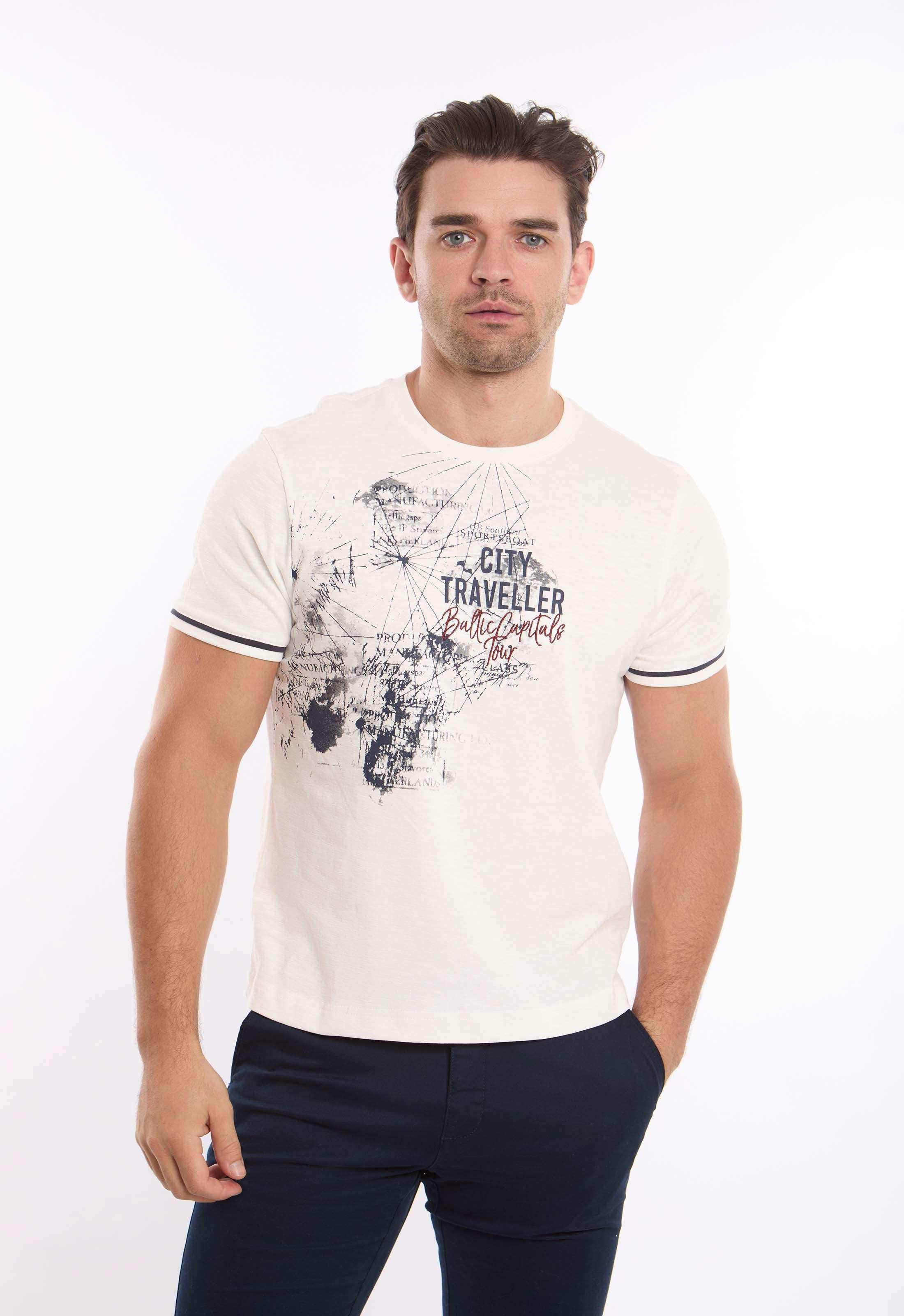 Short Sleeves Printed "City Traveller" Tee