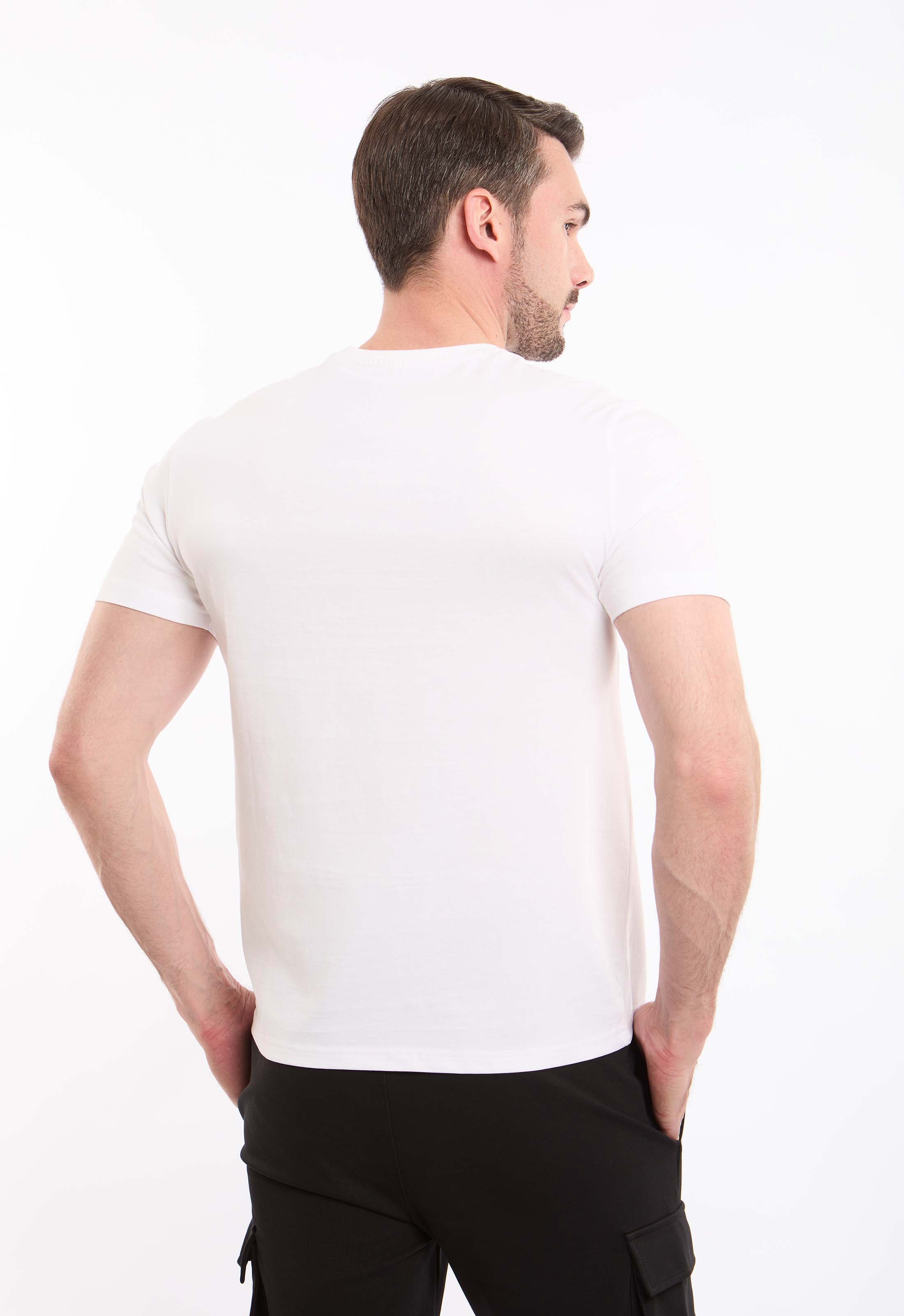 Printed Summer Tee with Crew Neck