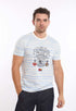 Slip On Stripes & Front Print Summer Tee