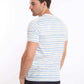 Slip On Stripes & Front Print Summer Tee