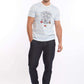 Slip On Stripes & Front Print Summer Tee