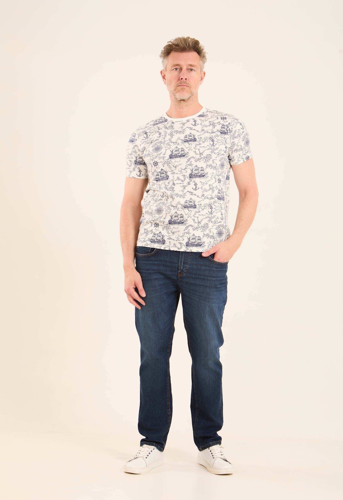 Regular Fit Patterned Comfy Tee