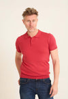 Ribbed Short Sleeves Regular Polo Shirt