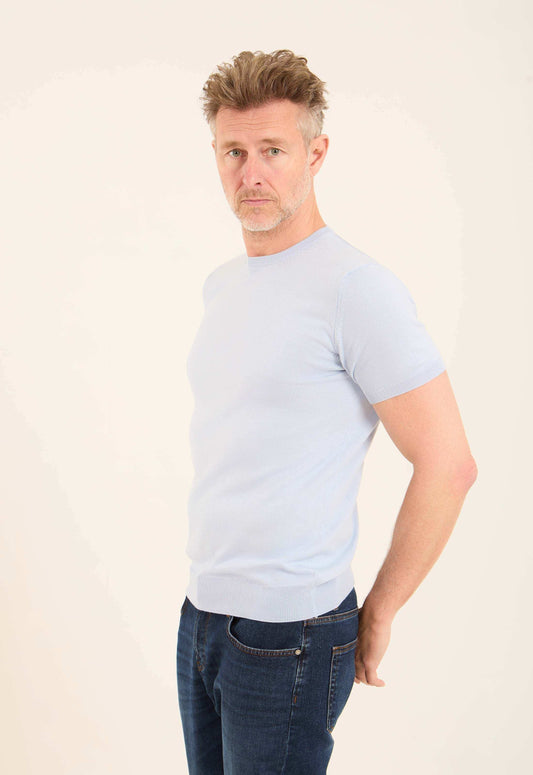 Ribbed Neck & Sleeves Regular Fit Tee