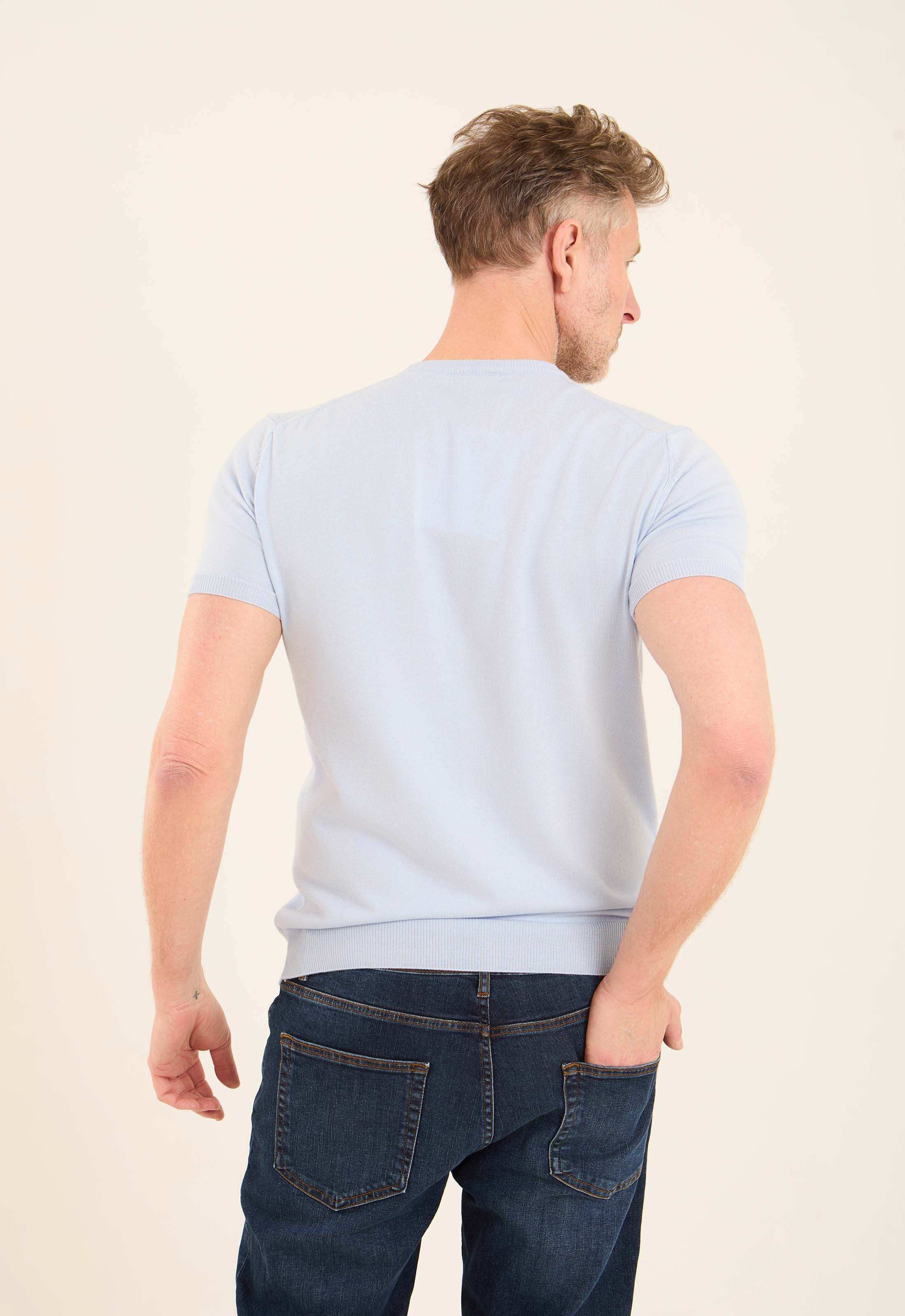 Ribbed Neck & Sleeves Regular Fit Tee