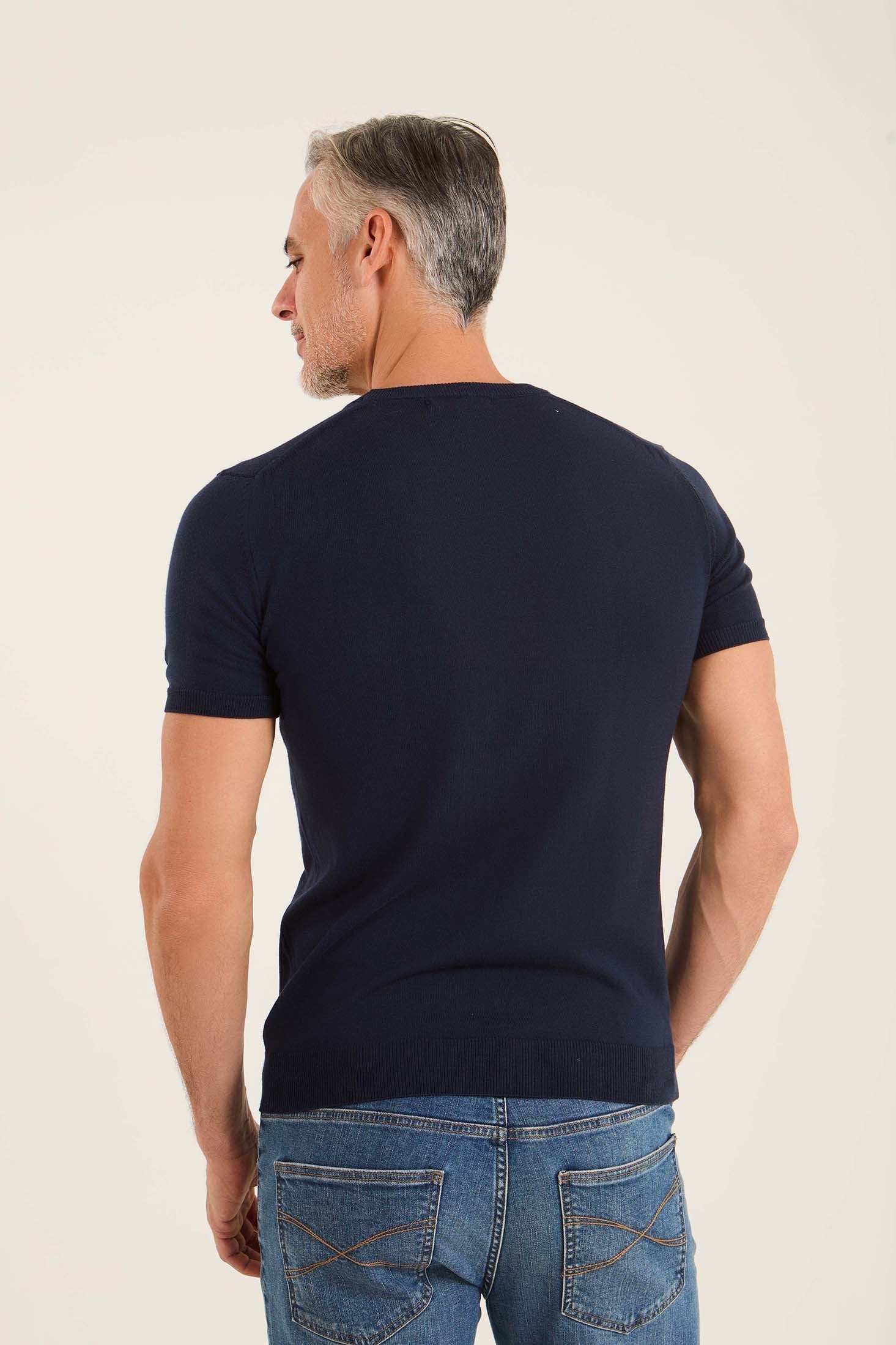 Ribbed Neck & Sleeves Regular Fit Tee