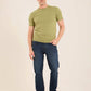 Ribbed Neck & Sleeves Regular Fit Tee
