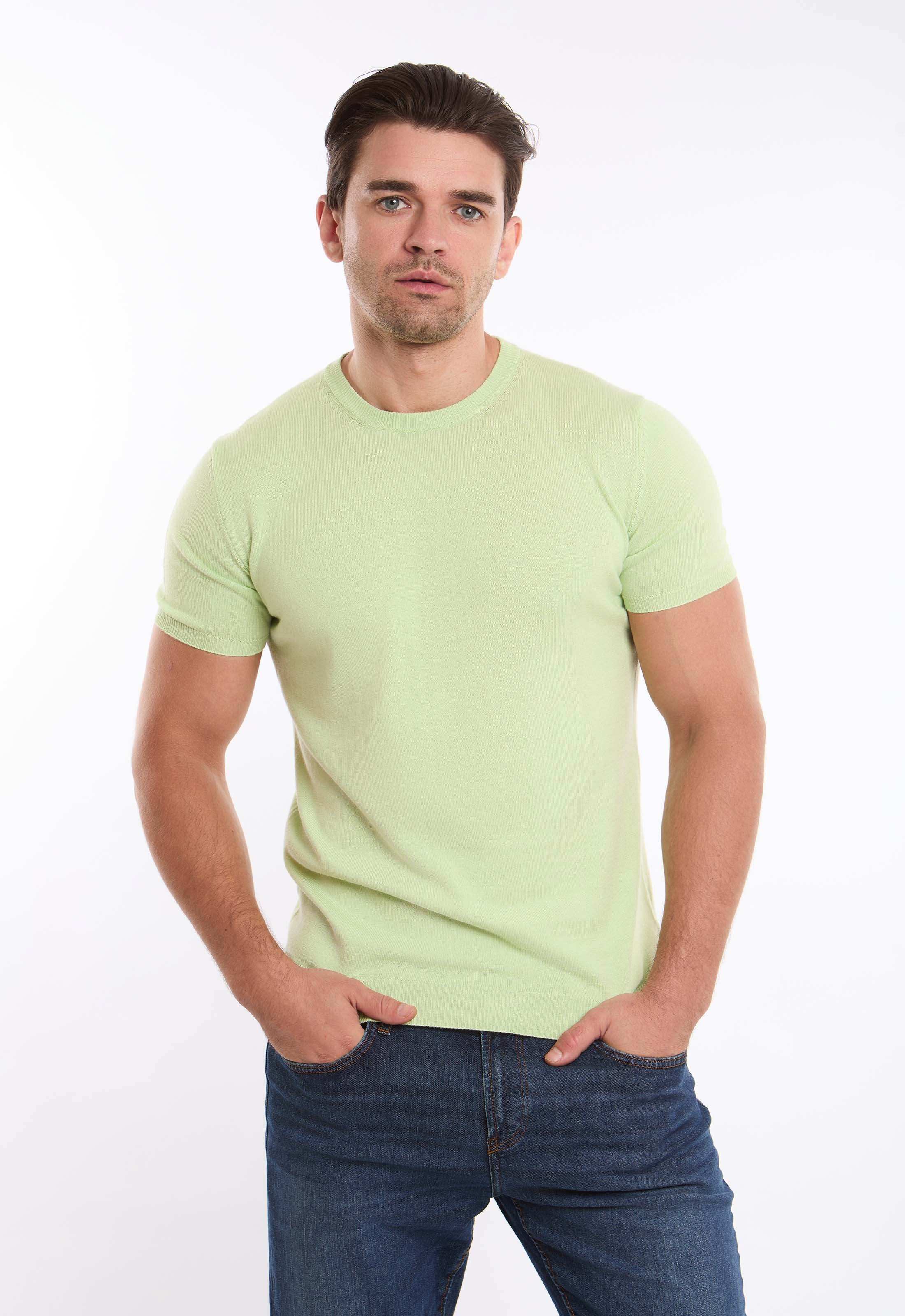 Ribbed Neck & Sleeves Regular Fit Tee