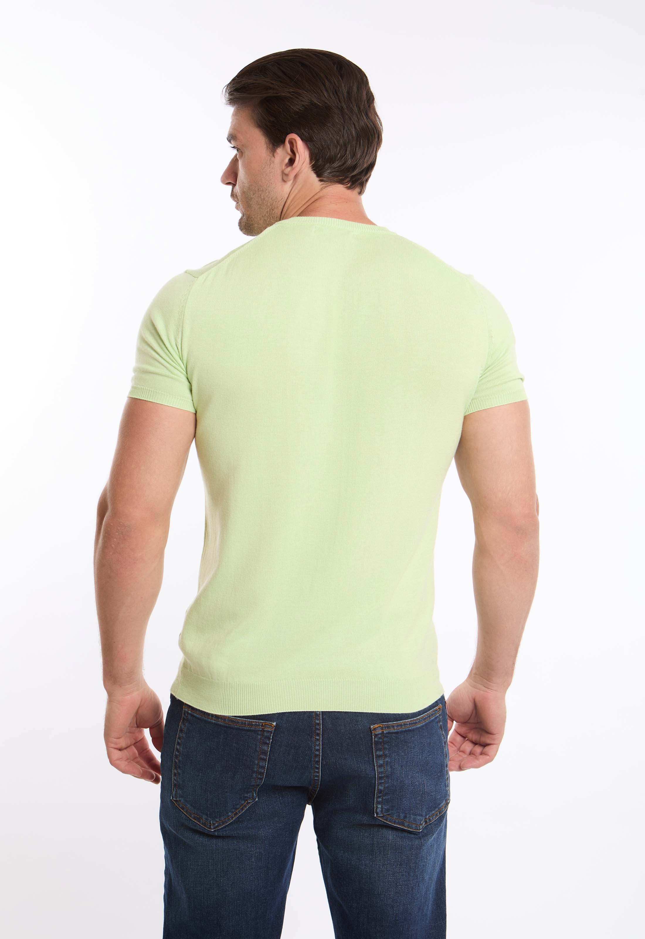 Ribbed Neck & Sleeves Regular Fit Tee