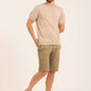 Short Sleeves Textured Tee with Hem
