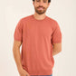 Short Sleeves Textured Tee with Hem
