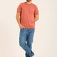 Short Sleeves Textured Tee with Hem