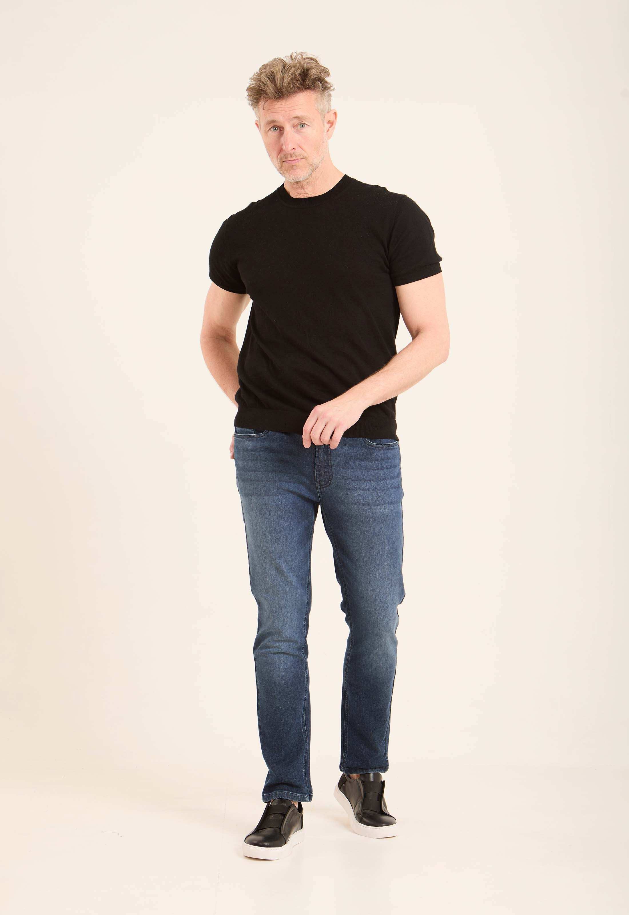 Short Sleeves Textured Tee with Hem