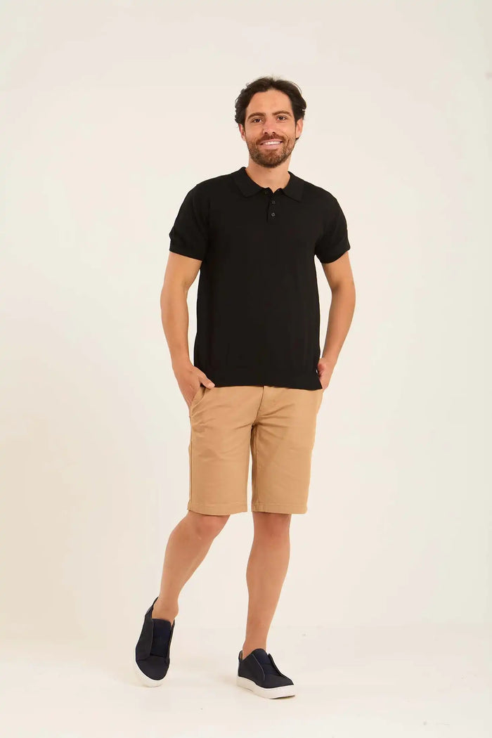 Classic Solid Short Sleeves Polo Shirt