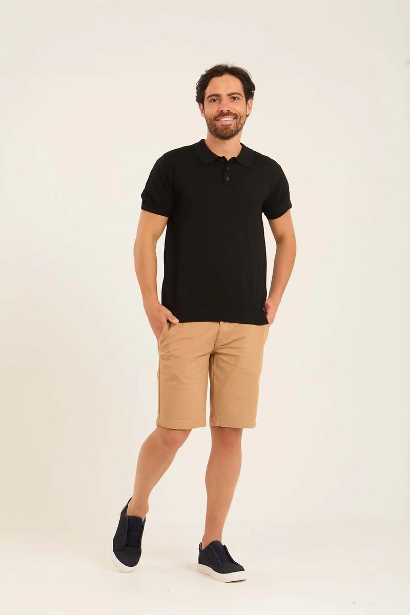 Classic Solid Short Sleeves Polo Shirt
