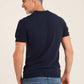 Perforated Striped Slip On Polo Shirt