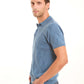 Diamonds Pattern Buttoned Polo Shirt with Hem
