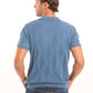 Diamonds Pattern Buttoned Polo Shirt with Hem