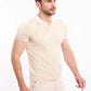 Men Polo   Shirt Beige