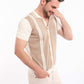 Turn Down Collar Striped Winter Shirt