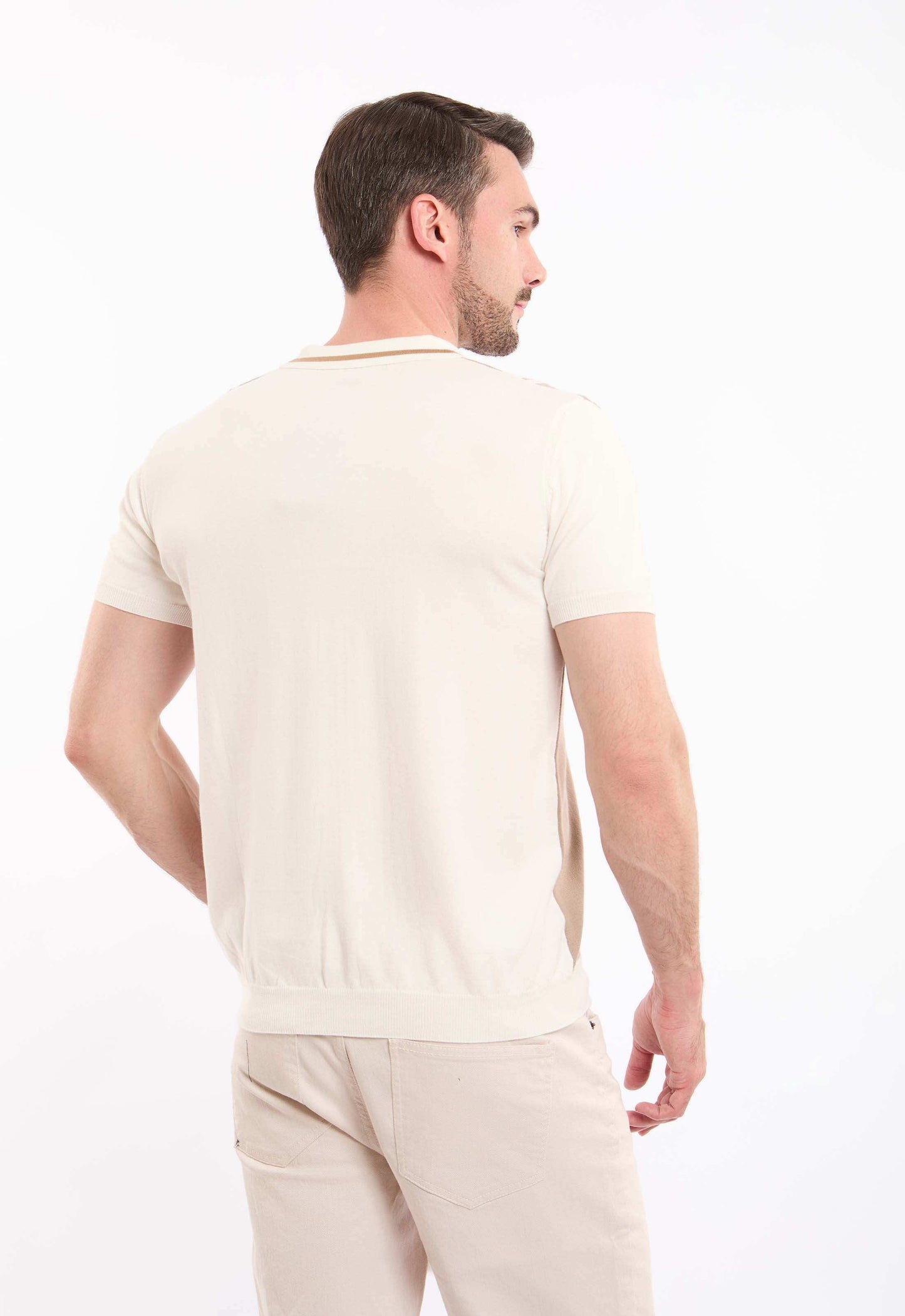Turn Down Collar Striped Winter Shirt