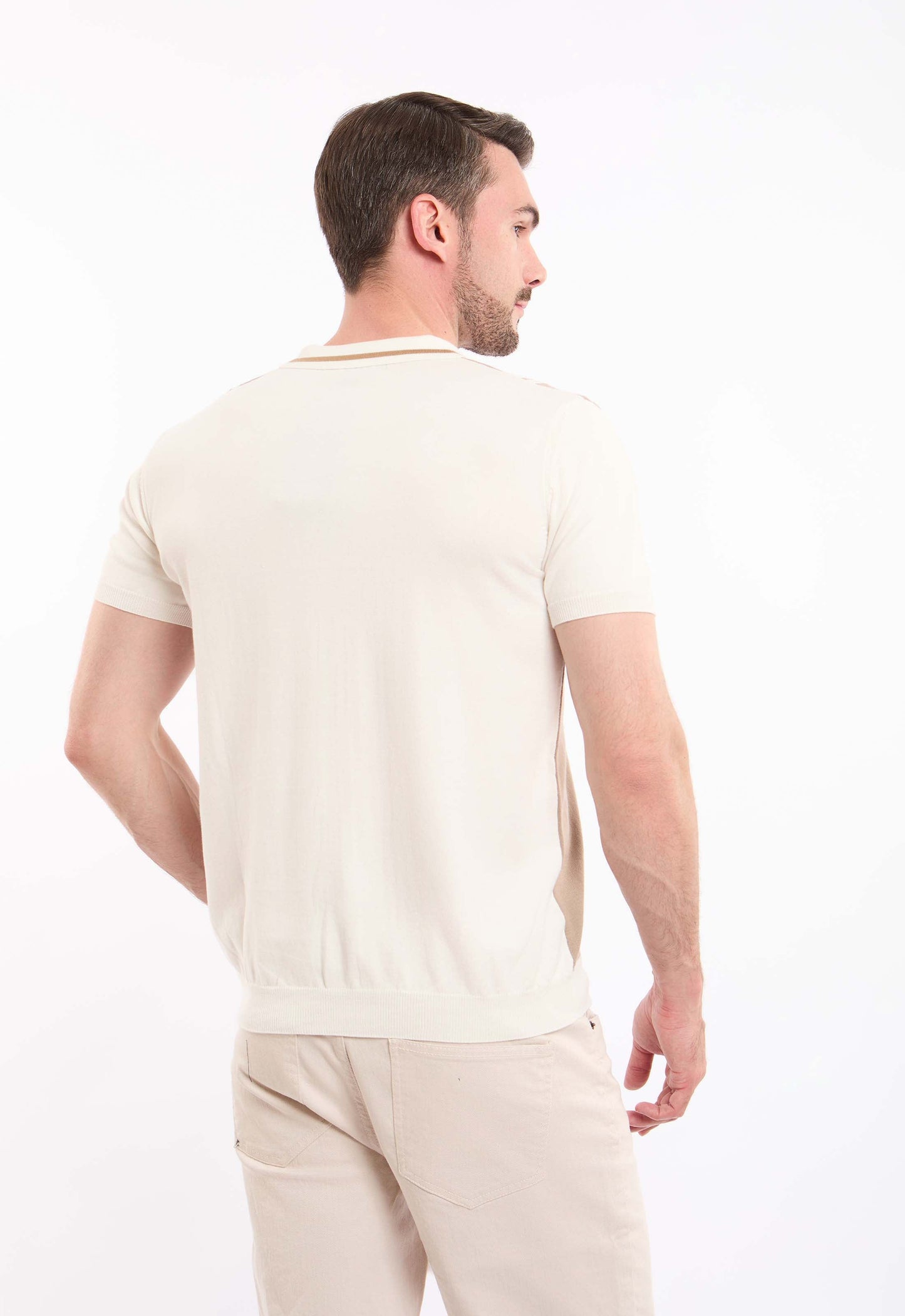 Turn Down Collar Striped Winter Shirt