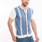Turn Down Collar Striped Winter Shirt
