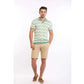 V-Neck Slip On Chevron Polo Shirt