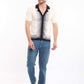 Striped Revere Collar Knitted Shirt