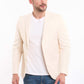 Linen-Cotton Cropped Tailored Blazer