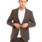 Linen-Cotton Modern Single-Breasted Blazer