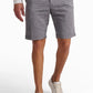 Grey Linen-Cotton Shorts