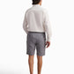 Grey Linen-Cotton Shorts
