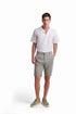 Elegant Linen Shorts with Side Pockets
