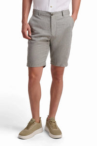 Elegant Linen Shorts with Side Pockets