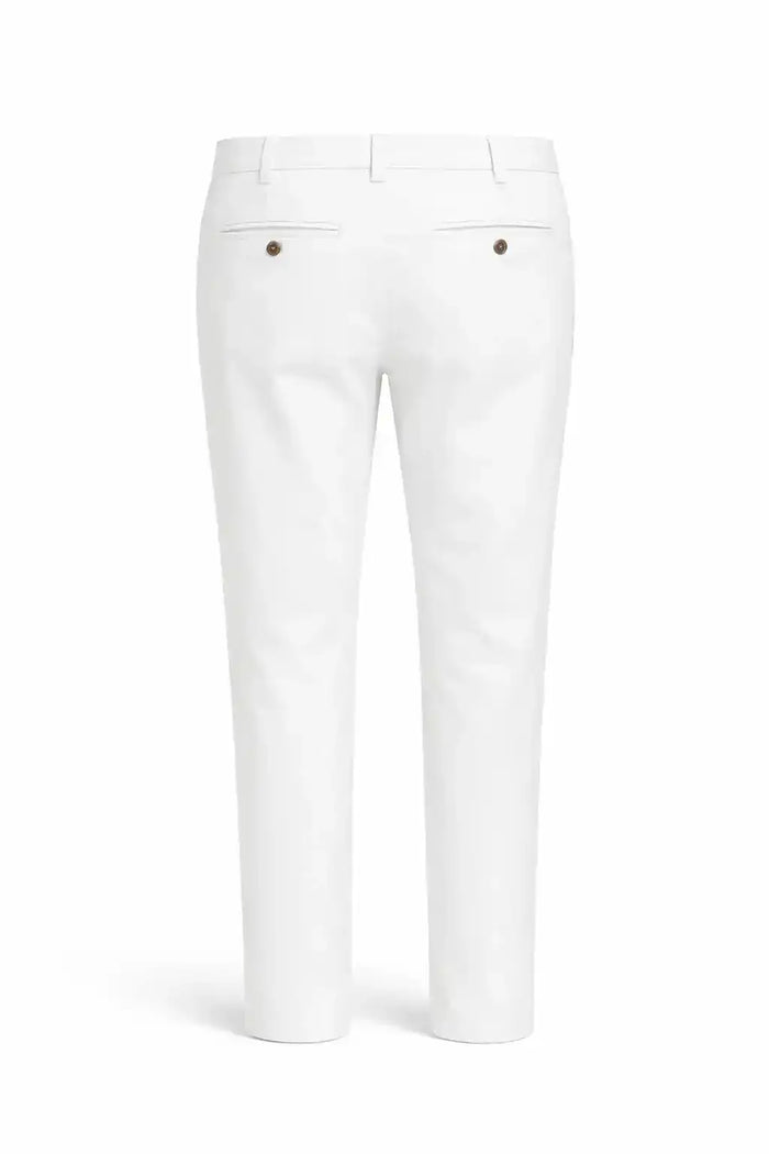 Men Pant Chino Off White