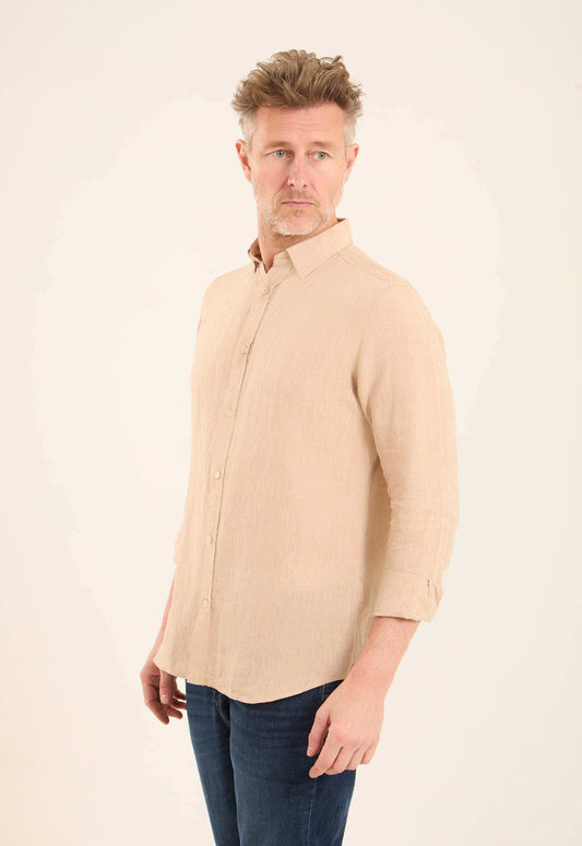 Textured Lightweight Summer Linen Shirt