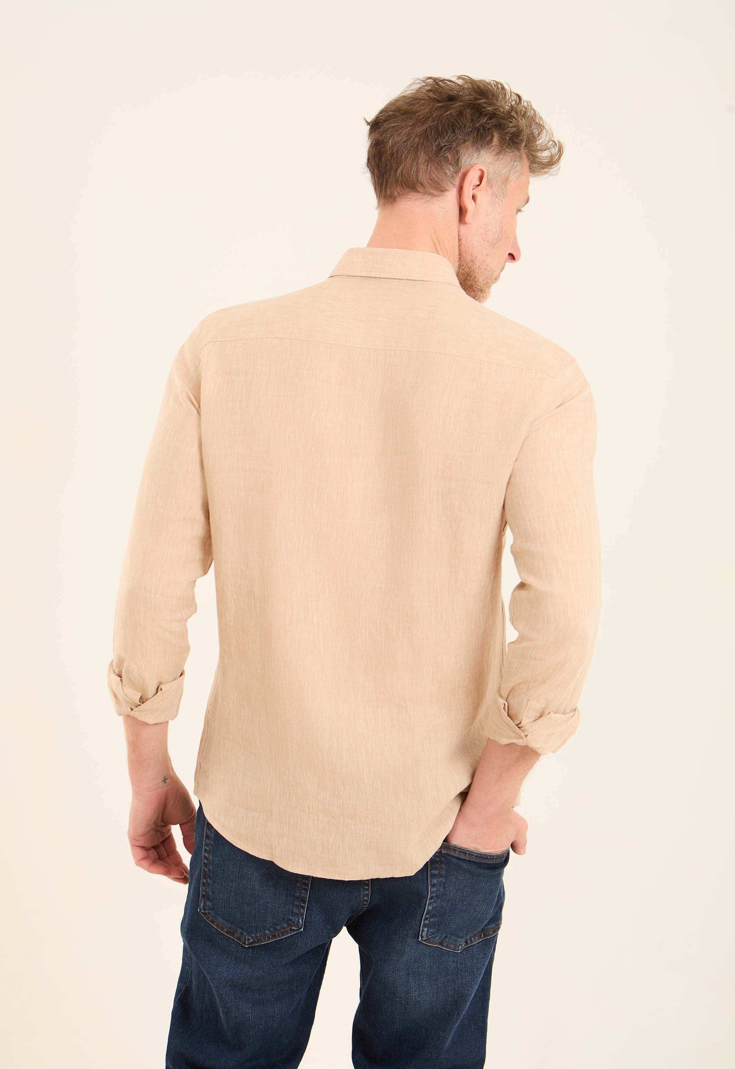 Textured Lightweight Summer Linen Shirt