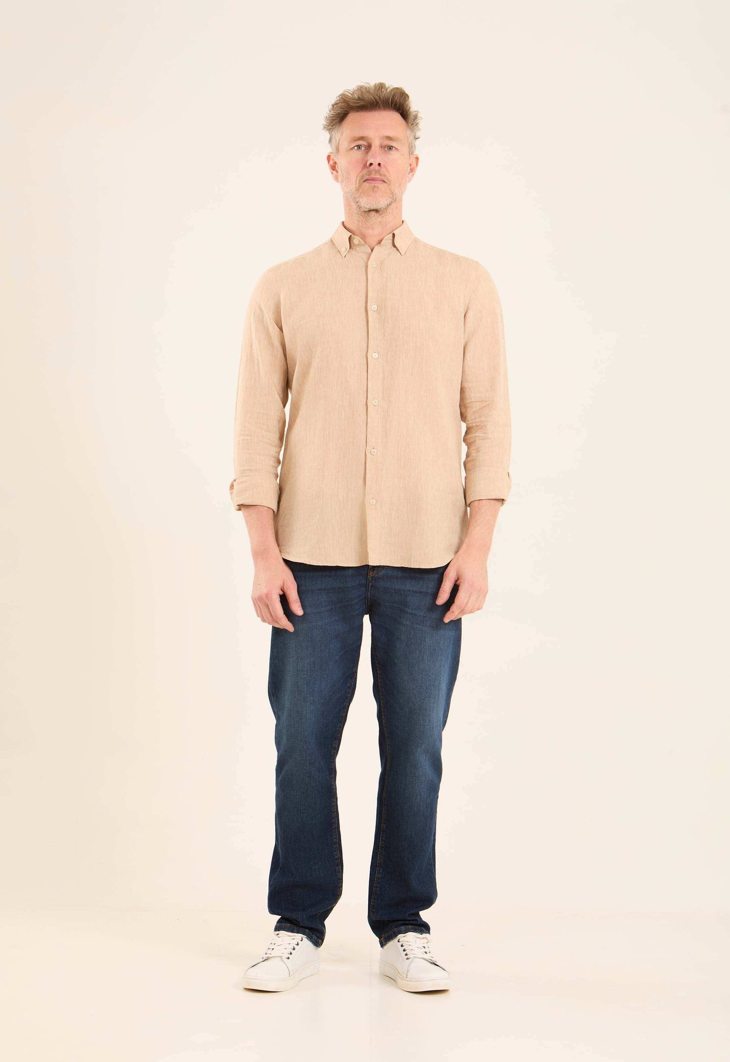 Textured Lightweight Summer Linen Shirt