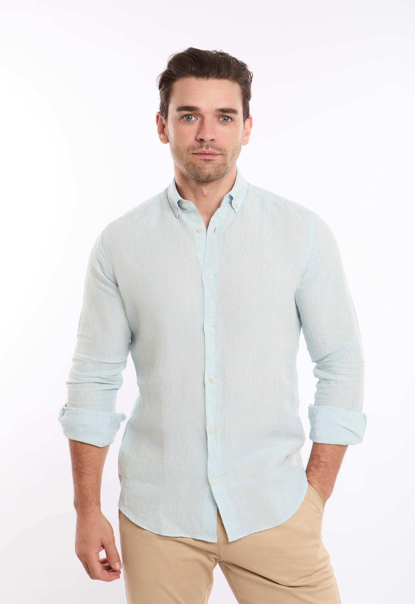 Textured Lightweight Summer Linen Shirt