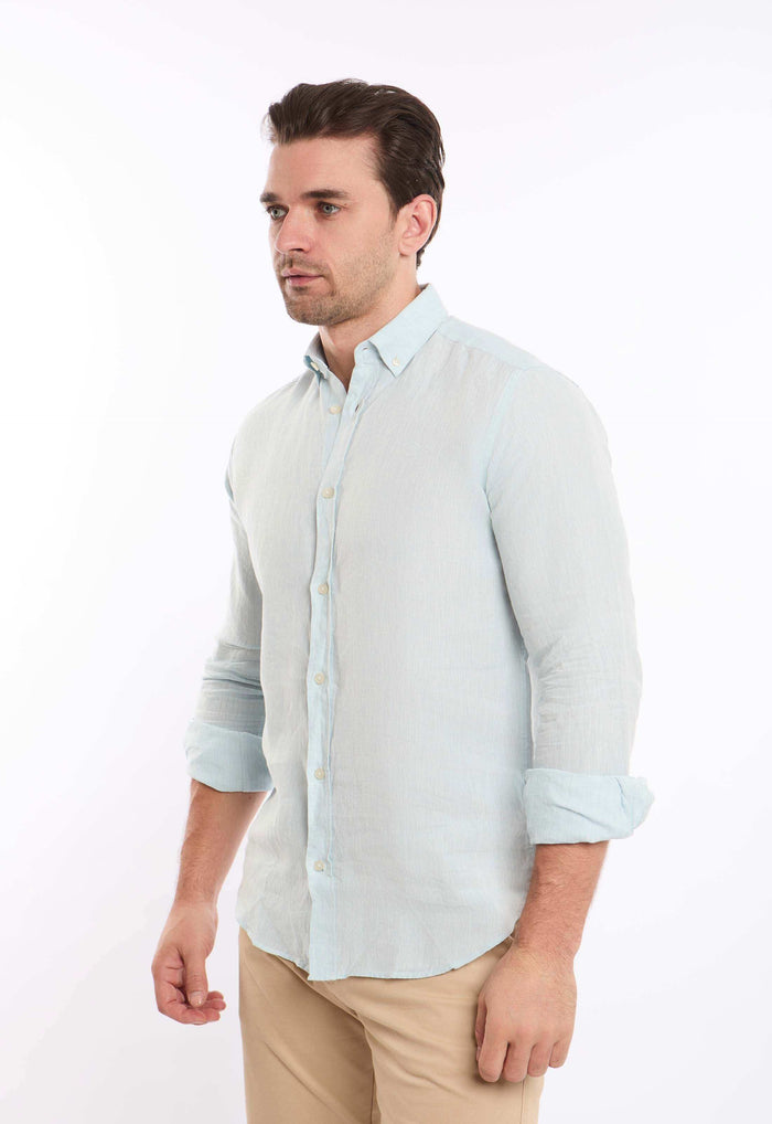 Textured Lightweight Summer Linen Shirt