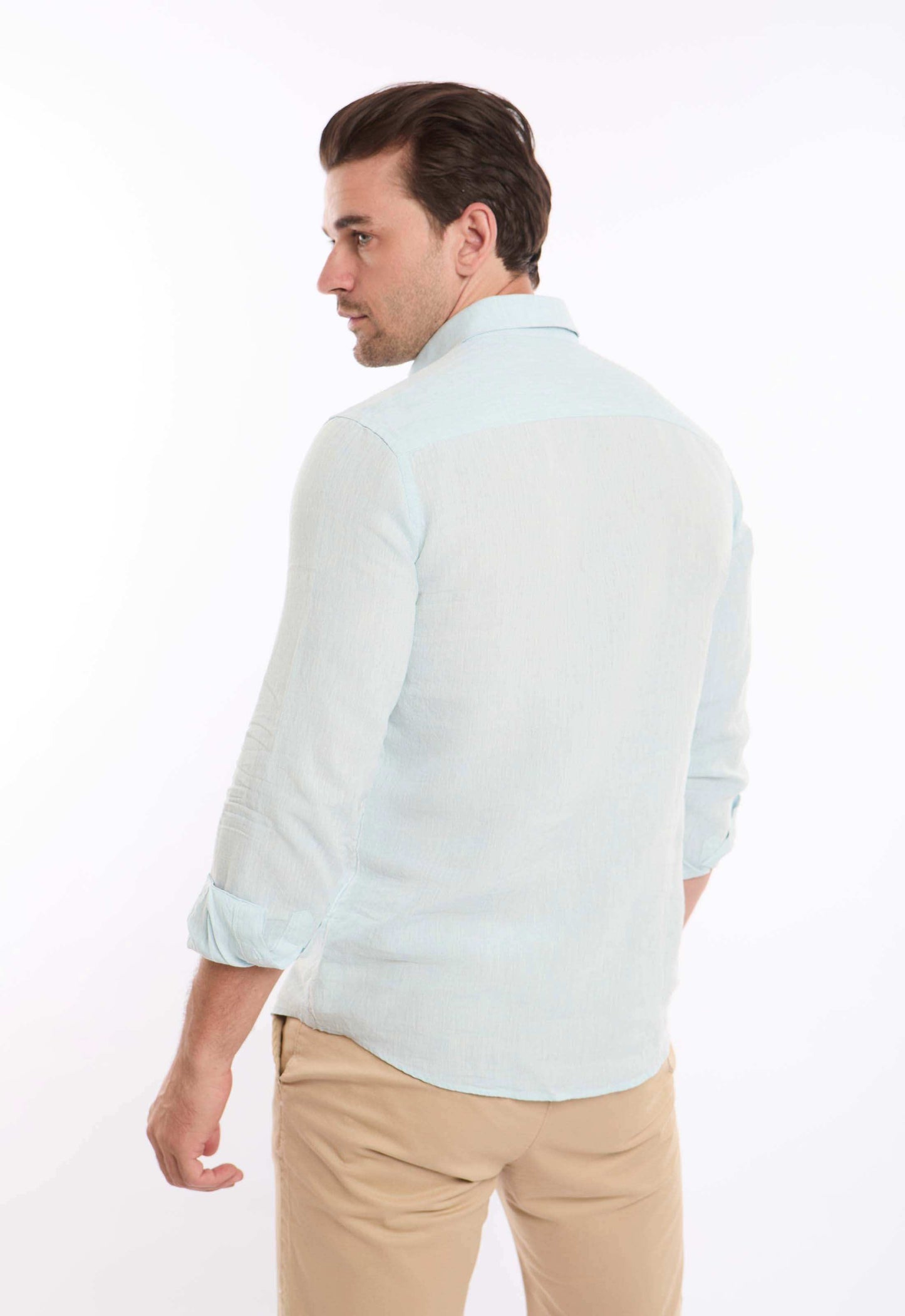 Textured Lightweight Summer Linen Shirt