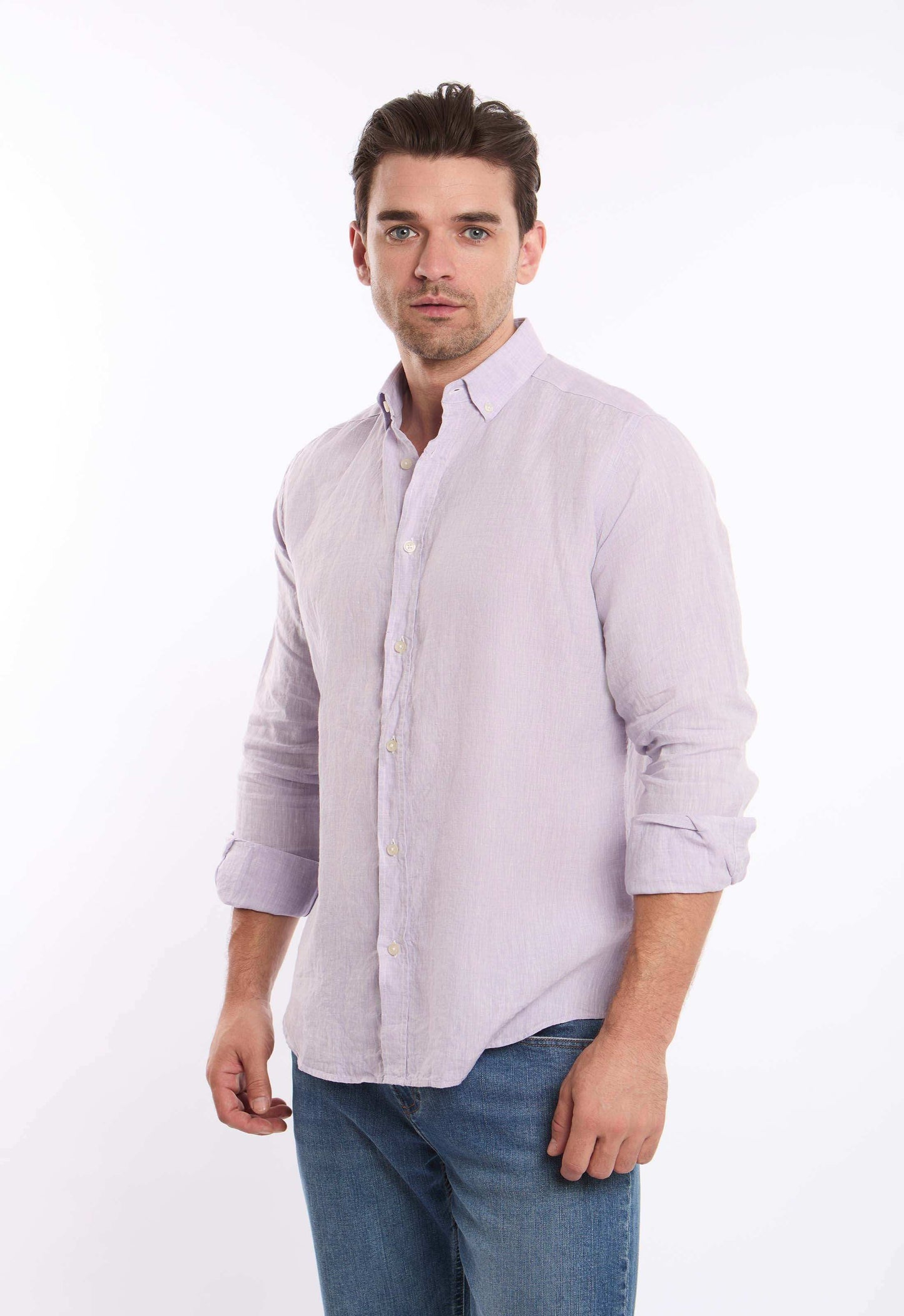 Textured Lightweight Summer Linen Shirt