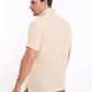Textured Linen Short Sleeves Shirt with Pocket